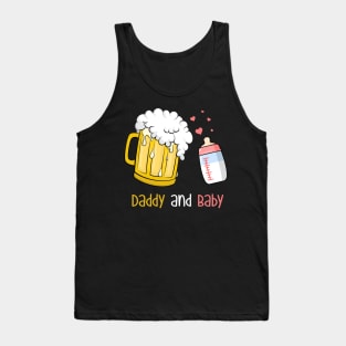 Daddy And Baby Beer And Milk Tank Top